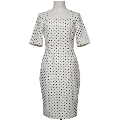 Dress (White, Black) from Hobbs Elastane, Polyester