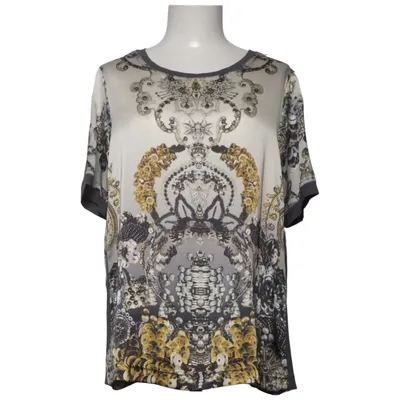 Top (White, Multicolored) from Apanage Collection Elastane, Viscose