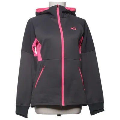 Sweat à capuche (Gris, Rose) de Kari Traa Élasthane, Polyester