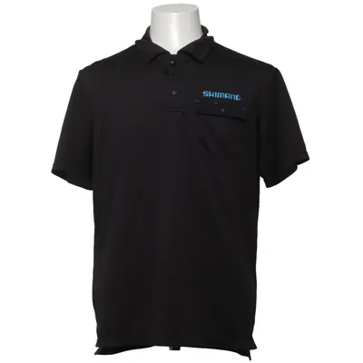 Polotrøje (Sort) fra Shimano Polyester