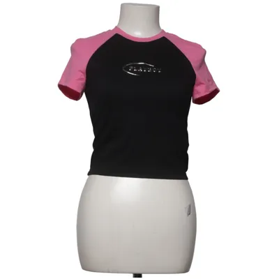 Top (Black, Pink) from Playboy x Missguided Cotton, Elastane, Polyester