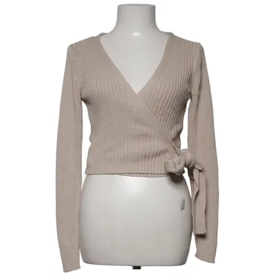 Wrap cardigan (Beige) from NA-KD Reborn Acrylic, Cotton
