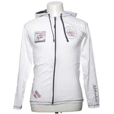 Hoodie (White, Blue) from Nebulus Cotton