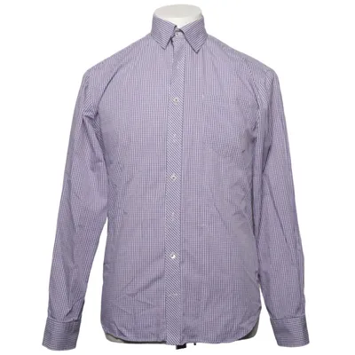 Shirt (Blue, White) from The Shirt Factory Cotton
