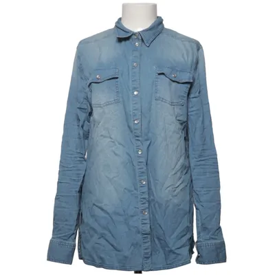 Jeansskjorte (Blå) fra Ellos Plus Collection Bomuld, Elastan