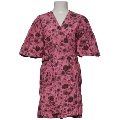 Wrap dress (Pink, Brown) from Ganni Organic cotton