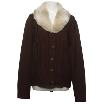 Strickjacke (Braun) von Flash Basic Acryl, Wolle