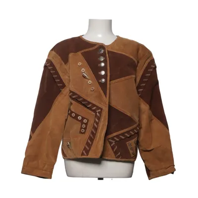 Leren jack (Bruin, Beige) Leer
