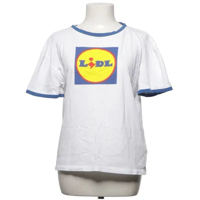 T-shirt (Vit, Blå) från Lidl Ekologisk bomull