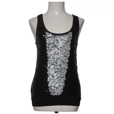 Tanktop  (Sort, Sølv) fra Mango Casual Sportswear Viscose