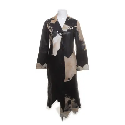 Leren jas (Zwart, Beige) van Gianni Leer, Acetaat