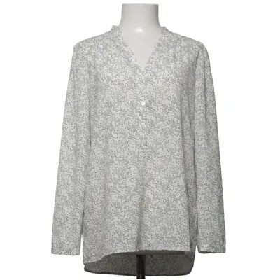 Blouse (Wit, Groen) van Pauline B Elastaan, Polyester