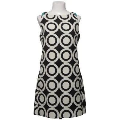 Dress (Black, White) from Desigual Acetate, Cotton, Polyester