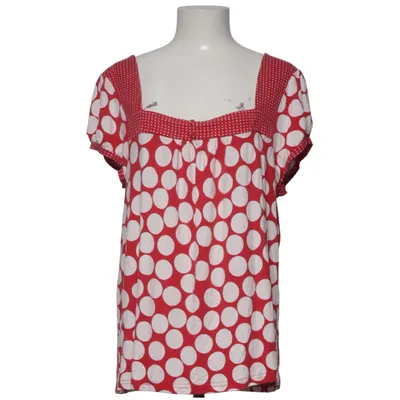 Top (Rood, Wit) van Number One Elastaan, Viscose