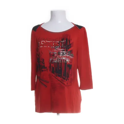 Top (Red, Multicolored) from Crisca Viscose, Elastane
