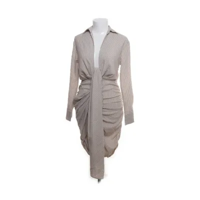 Jurk (Bruin, Wit) van Nasty Gal Elastaan, Polyester, Viscose