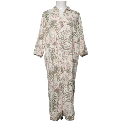 Skjortekjole (Grøn, Rød, Beige) fra Soyaconcept Linned, Viscose