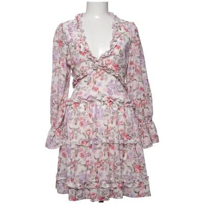 Klänning (Vit, Flerfärgad) från Flam Mode Polyester