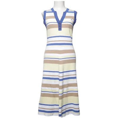 Jurk (Blauw, Geel, Wit) van Tommy Hilfiger Katoen, Polyamide