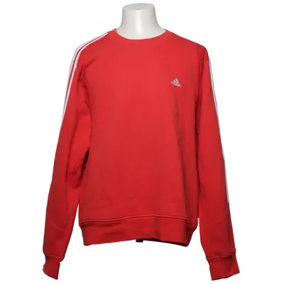 Collegetröja (Röd, Vit) från Adidas Bomull, Polyester