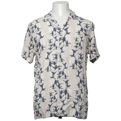 Kortærmet skjorte (Beige, Blå) fra Redefined Rebel Viscose