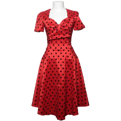 Klänning (Röd, Svart) från Voodoo Vixen Elastan, Polyamid, Polyester