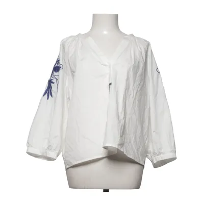 Bluse (Hvid, Blå) fra Desigual Bomuld