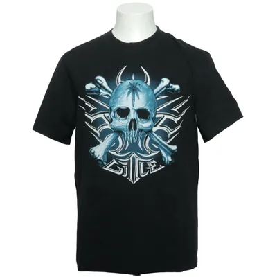 T-shirt (Zwart, Blauw) van P.K Sports Katoen