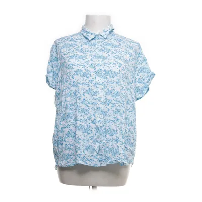 Short sleeve shirt (Blue, White) from Samsøe & Samsøe Elastane, Viscose