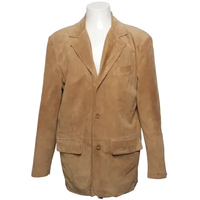 Leather blazer (Brown) from Broadcast Polyester
