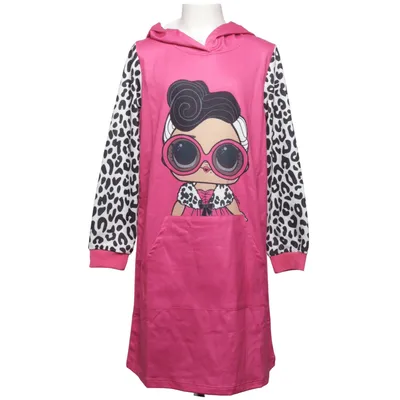 Hood dress (Pink, White, Black) from PatPat Elastane, Polyester