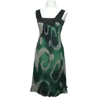 Jurk (Groen, Zwart, Wit) van Apriori Katoen, Polyester, Viscose