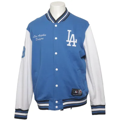 Collegejacka (Blå, Vit, Svart) från Majestic Athletic Bomull, Polyester