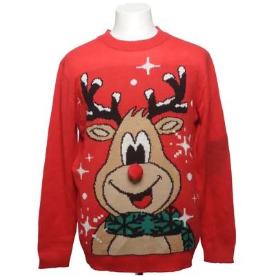 Christmas sweater (Red, Multicolored) from FSBN Acrylic