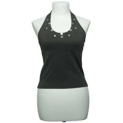 Halter neck top (Gray) from Brownie Cotton, Elastane, Polyamide