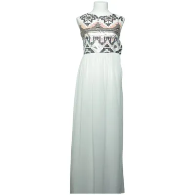 Maxi jurk (Wit, Meerkleurig) van Te Amo Polyester