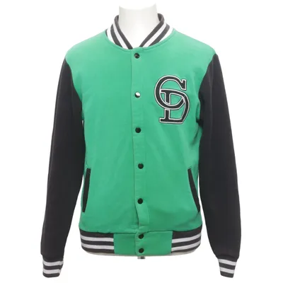 Veste universitaire (Vert, Noir) de Criminal Damage Coton, Polyester