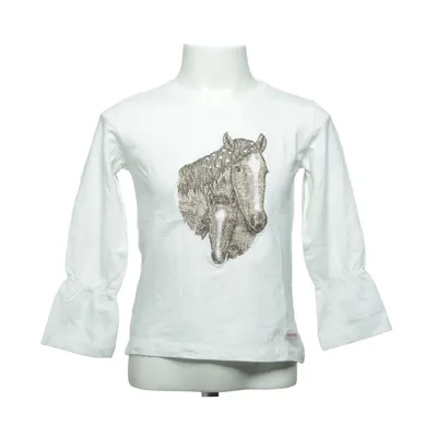 T-shirt à manches longues (Blanc) de Salt and Pepper Coton, Élasthane