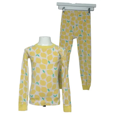 Pyjama (Gelb, Grün, Beige) von Hanna Andersson Bio-Baumwolle