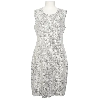 Dress (White, Black) from Another Woman Cotton, Elastane, Polyester