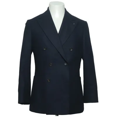 Blazer (Blue) from Vitale Barberis Canonico Cotton, Polyester, Viscose, Wool