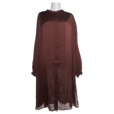 Skjortklänning (Röd, Brun) från H&M Modern Classic Polyester