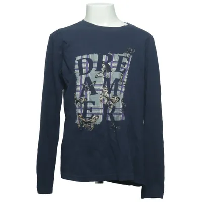 T-shirt à manches longues (Bleu) de YD Coton