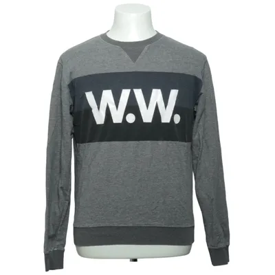 Sweatshirt (Gray, Black, White) from Wood Wood Cotton