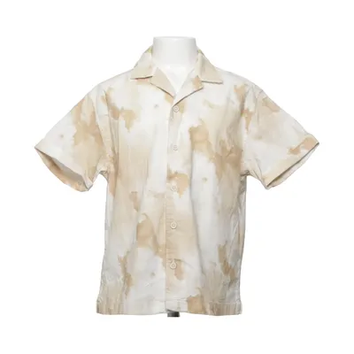 Kortärmad skjorta (Beige, Vit) från Zara Bomull