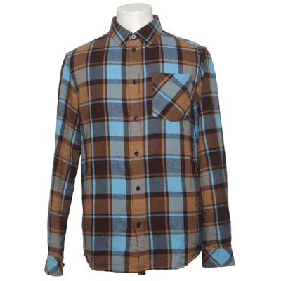 Flanellskjorta (Blå, Brun) från Knowledge Cotton Apparel Ekologisk bomull