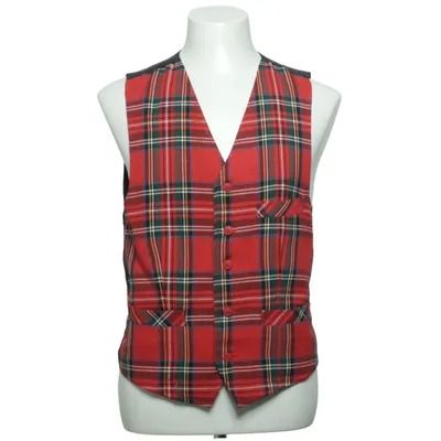 Jakkesætsvest (Rød, Sort, Flerfarvet) fra Conwell Polyester, Viscose