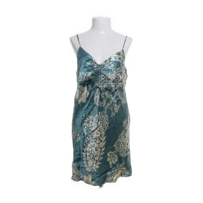 Jurk (Turquoise, Wit) van Zara Viscose