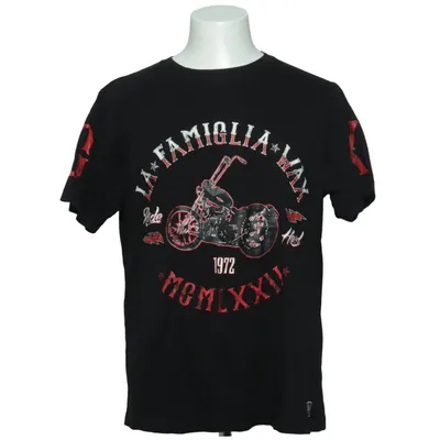 T-shirt (La Famiglia) van Wax Katoen