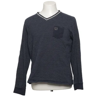 Långärmad t-shirt (Blå, Vit) från Topeco Bomull